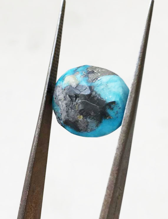 12.89 Ct Natural Irani Firoza (Iranian Turquoise) – Certified Original Gemstone | Gemshub